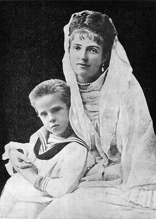 Queen Margherita with Emanuele III